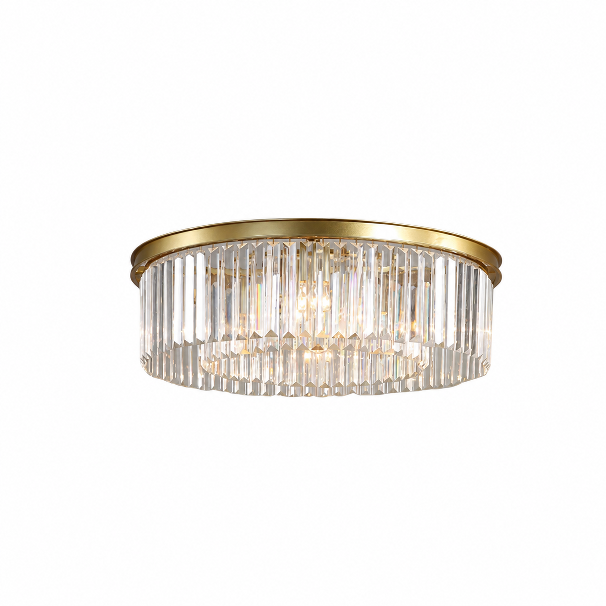 Lampa sufitowa - kryształowy design i ciepłe nastrojowe oświetlenie