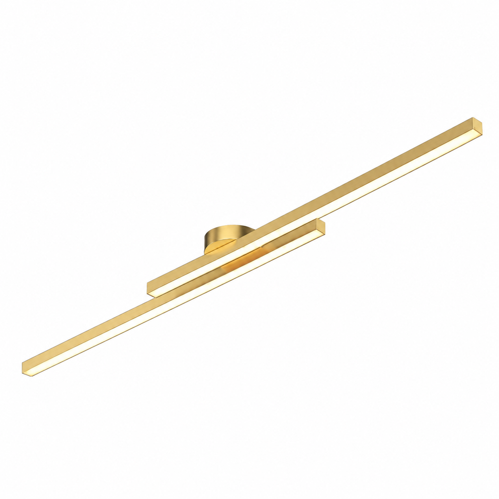 Lámpara de techo Longstrip - Diseño LED moderno con iluminación ambiental cálida