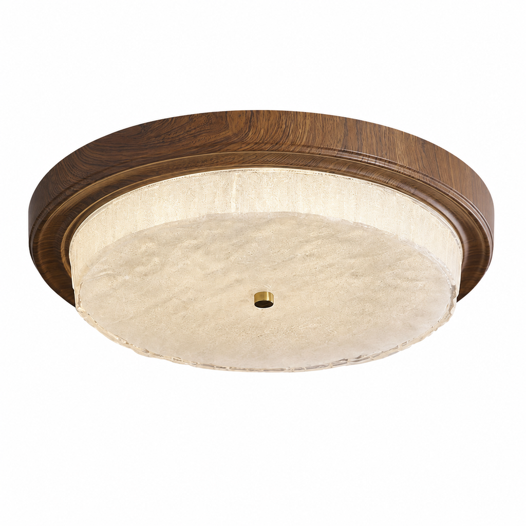 Stropní svítidlo se skleněným difuzorem - designová lampa s teplým bílým LED světlem