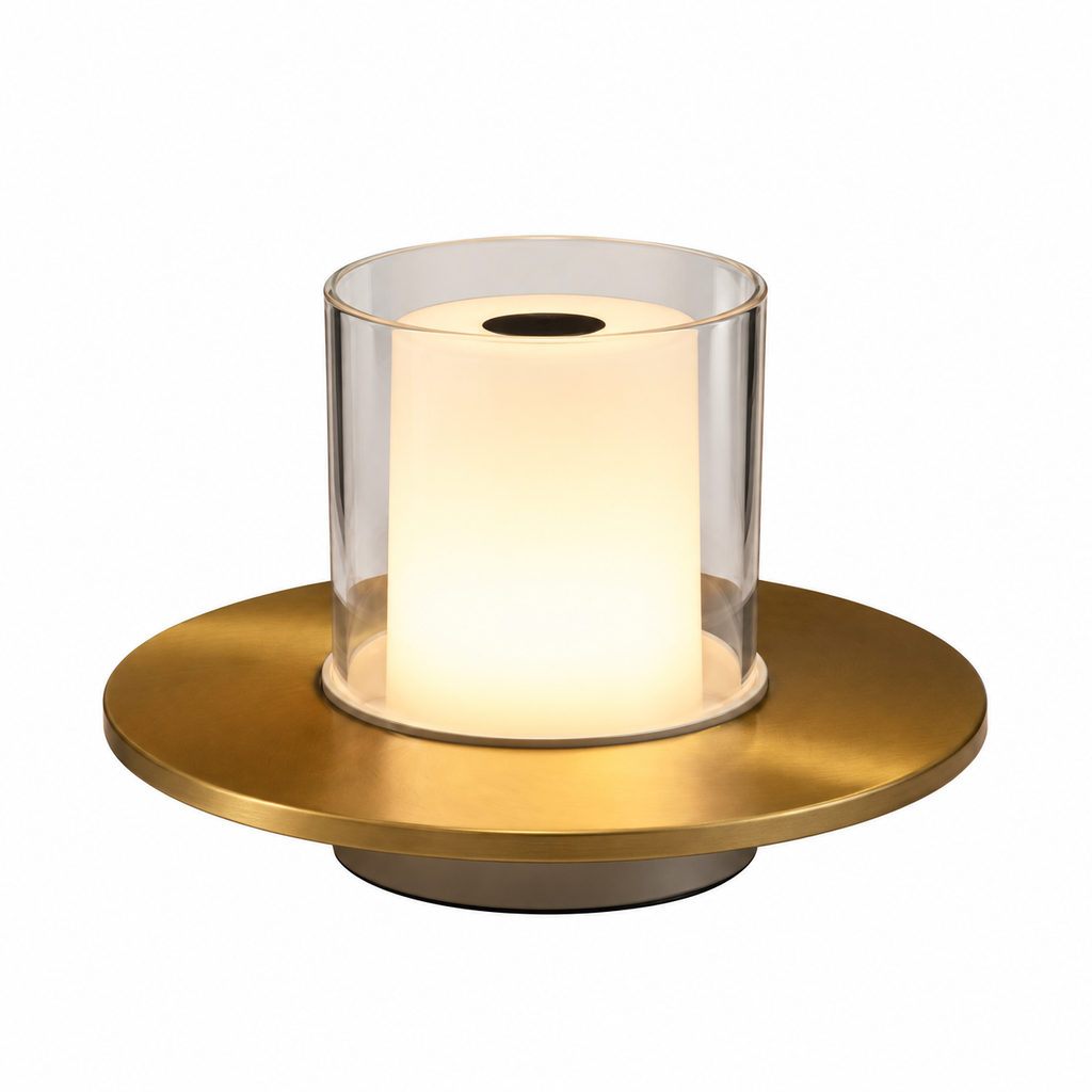 Uppladdningsbar bordslampa - dimbar ljuslykta
