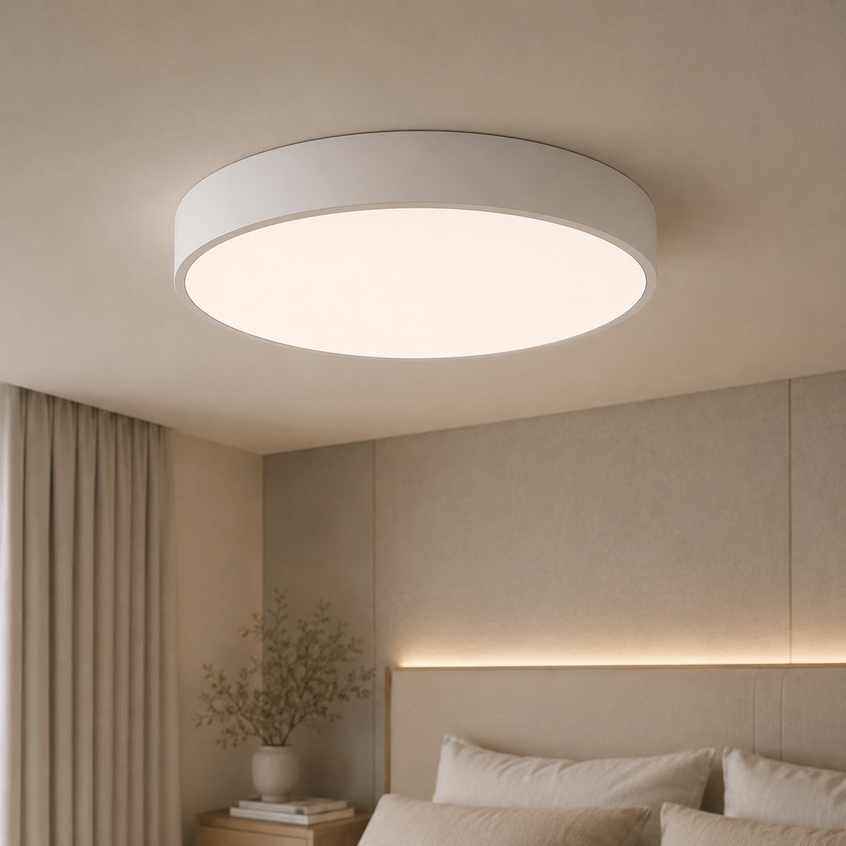 Minimalistické severské stropní LED svítidlo - moderní designové náladové osvětlení interiéru