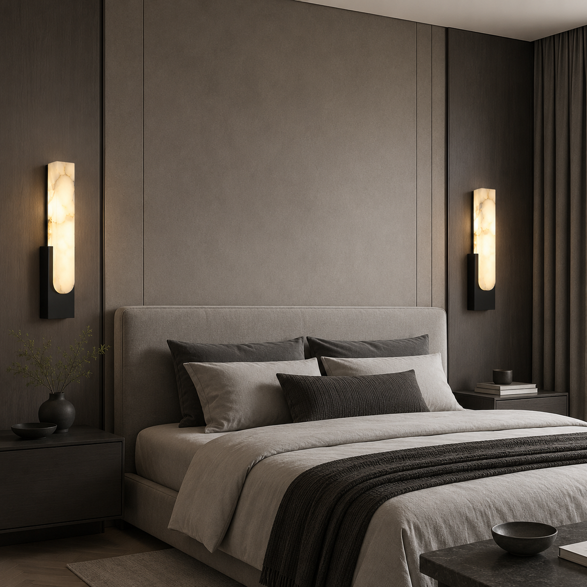 Applique en albâtre - Éclairage au design moderne et lumière d’ambiance