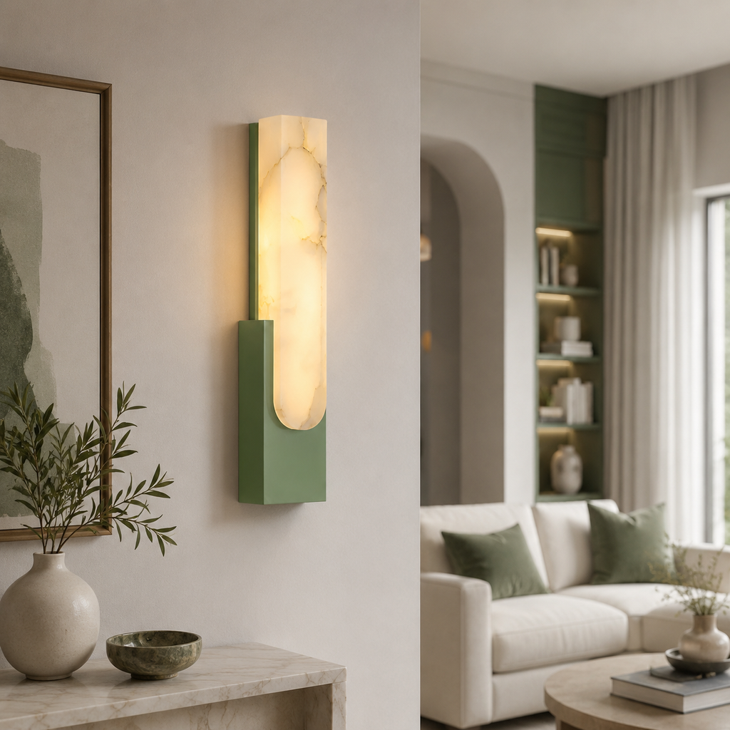 Applique en albâtre - Éclairage au design moderne et lumière d’ambiance