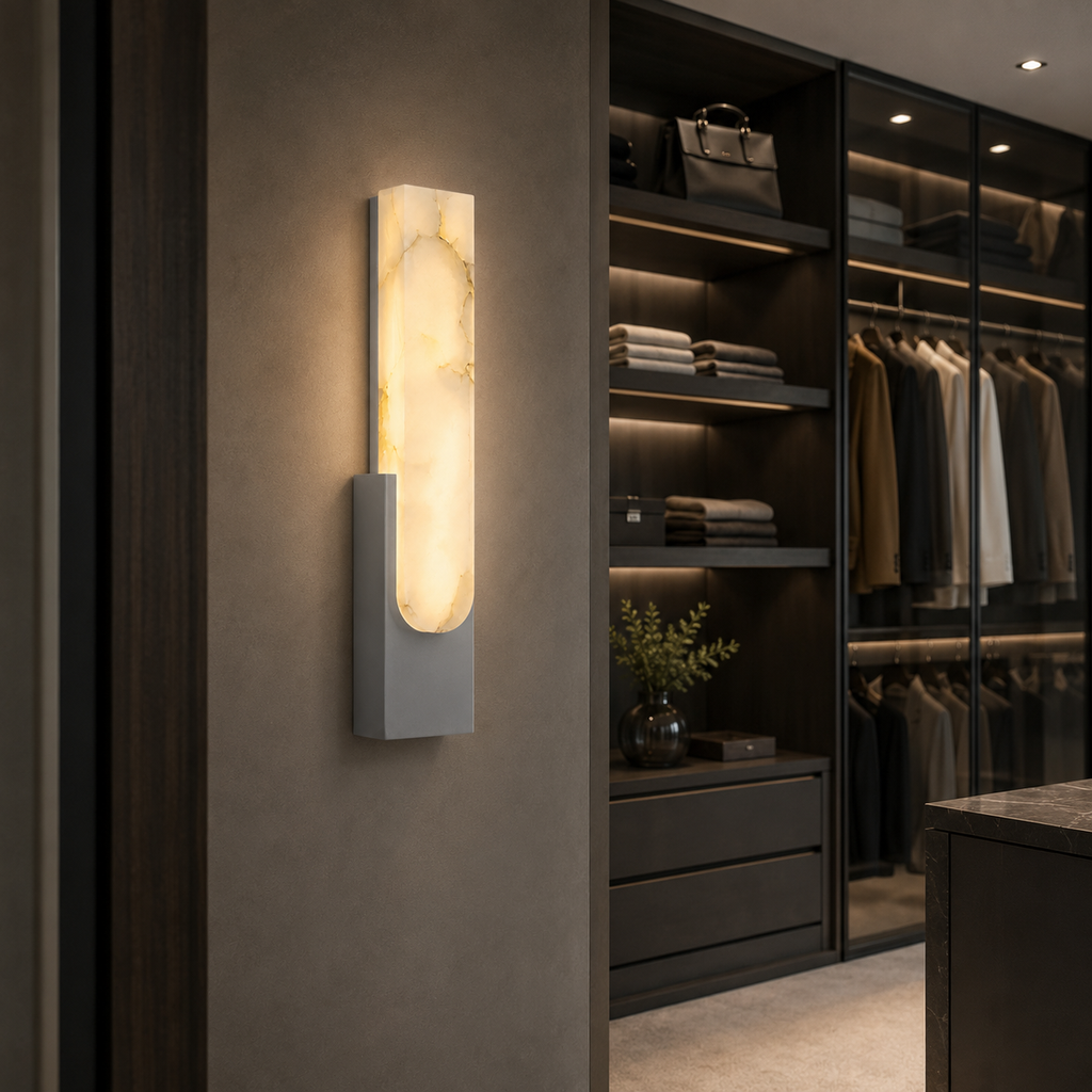 Applique en albâtre - Éclairage au design moderne et lumière d’ambiance