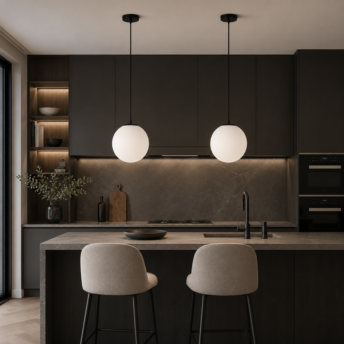 Cam Küre Sarkıt Aydınlatma, Nordik Tasarım – Minimalist Tasarım Aydınlatması