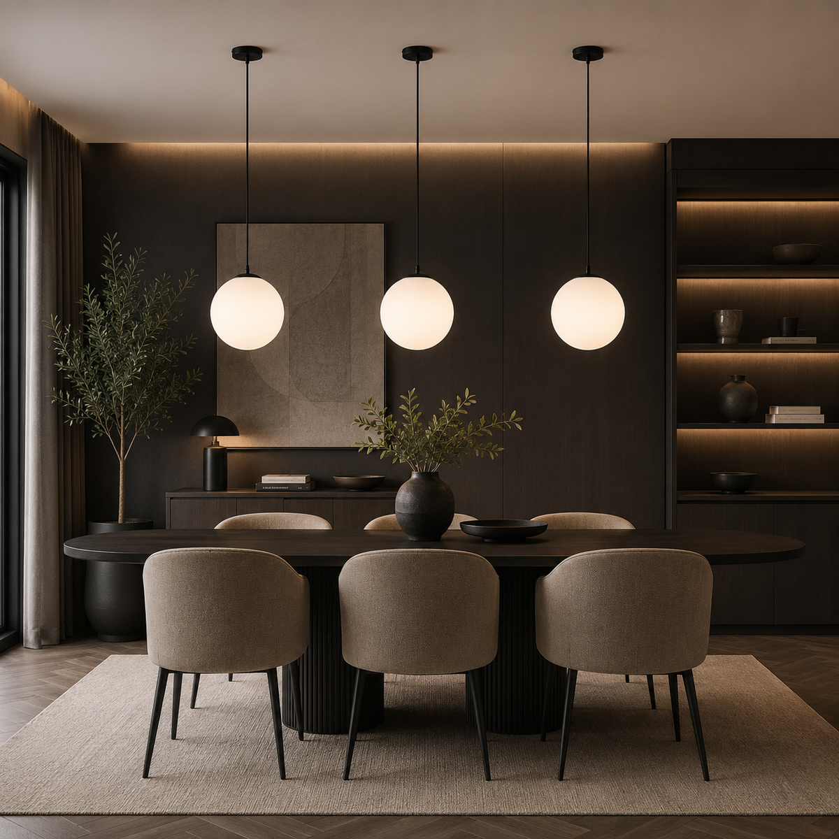Cam Küre Sarkıt Aydınlatma, Nordik Tasarım – Minimalist Tasarım Aydınlatması