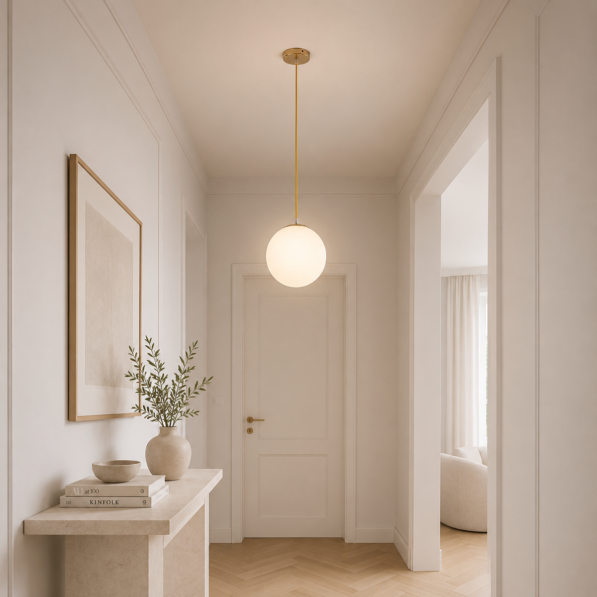 Cam Küre Sarkıt Aydınlatma, Nordik Tasarım – Minimalist Tasarım Aydınlatması