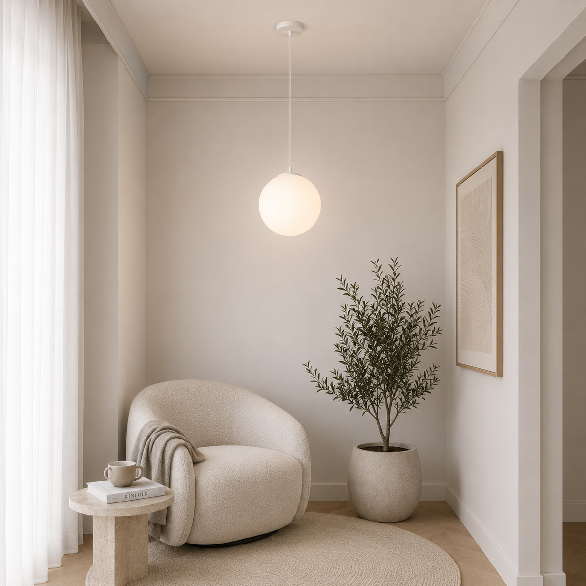 Cam Küre Sarkıt Aydınlatma, Nordik Tasarım – Minimalist Tasarım Aydınlatması