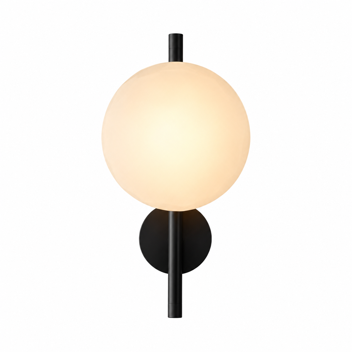 Nordycka szklana lampa ścienna – okrągły design i nastrojowe oświetlenie