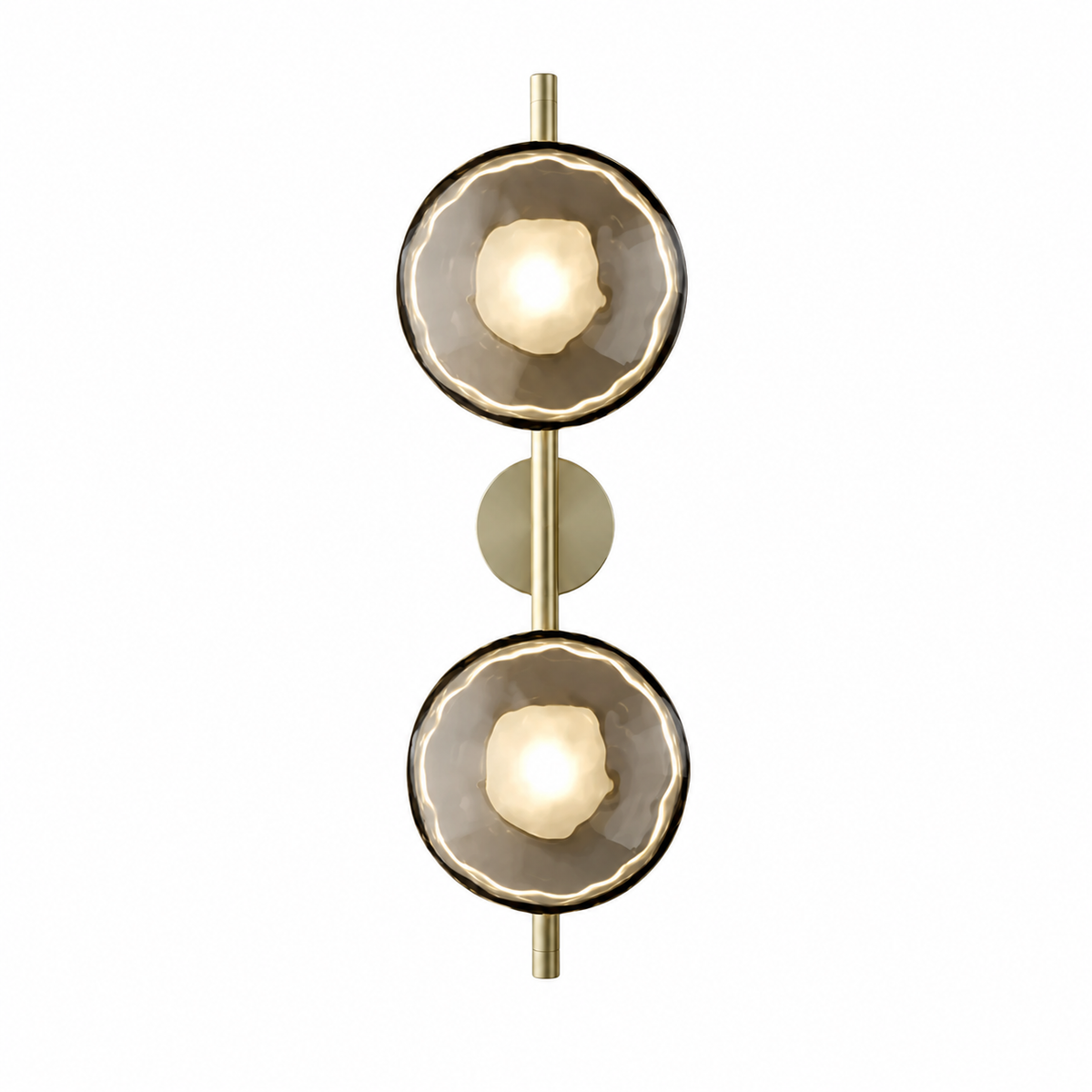 Nordycka szklana lampa ścienna – okrągły design i nastrojowe oświetlenie