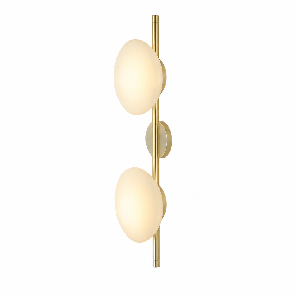 Nordycka szklana lampa ścienna – okrągły design i nastrojowe oświetlenie