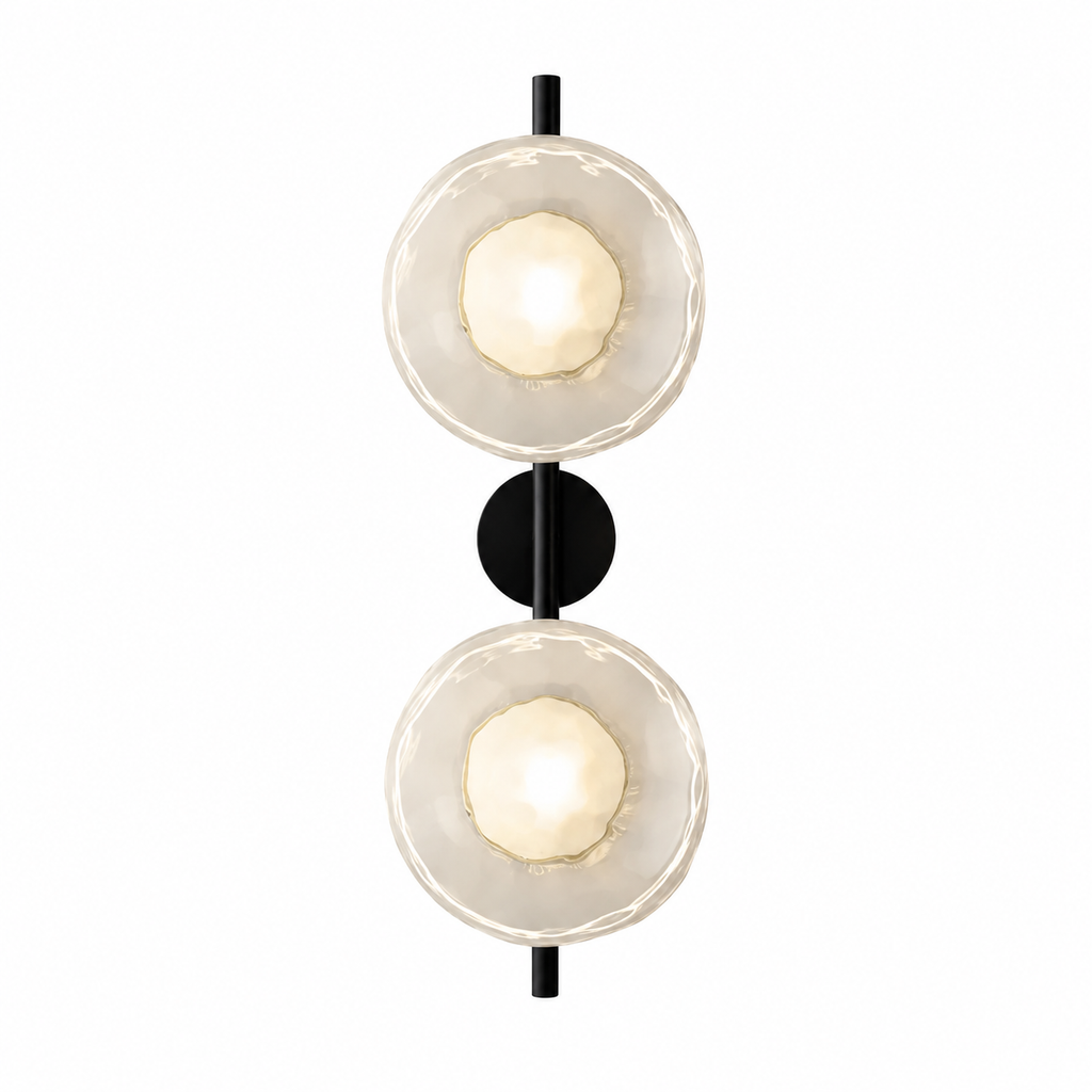 Nordycka szklana lampa ścienna – okrągły design i nastrojowe oświetlenie