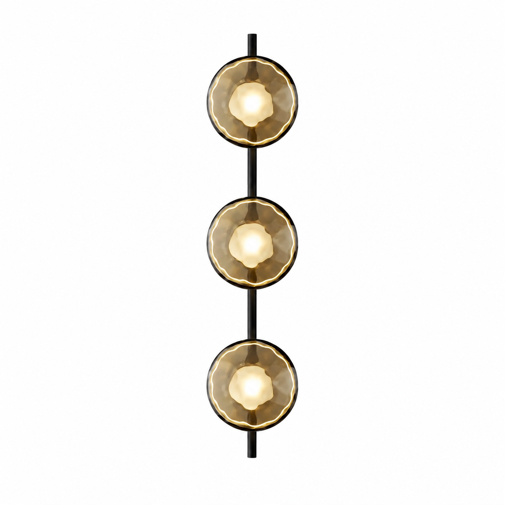 Nordycka szklana lampa ścienna – okrągły design i nastrojowe oświetlenie