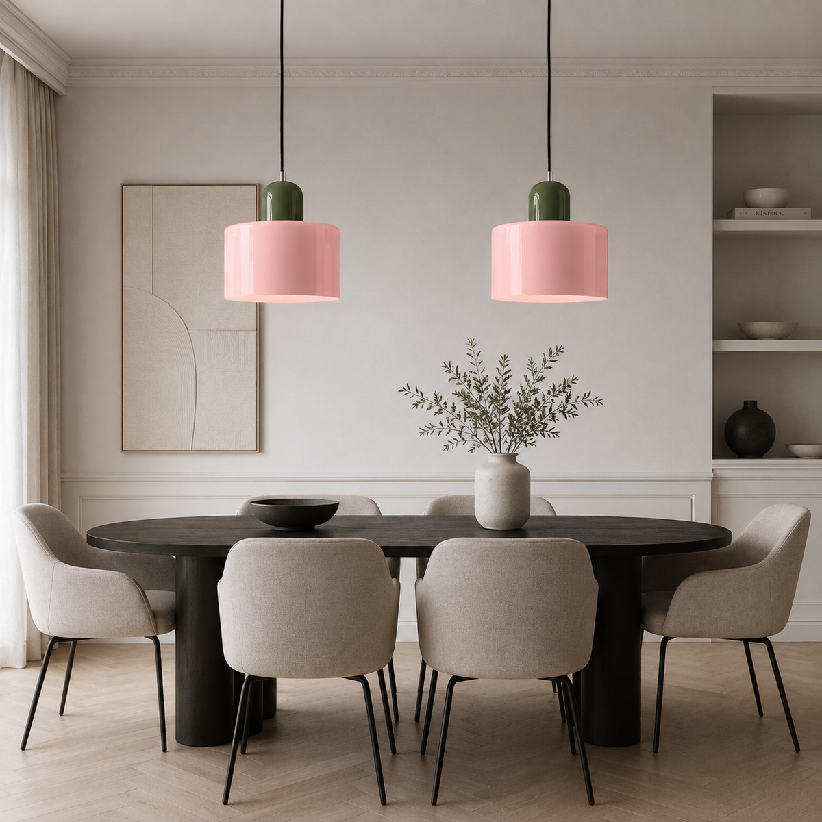 Lampada a sospensione in vetro retrò – lampada di design, illuminazione ambientale