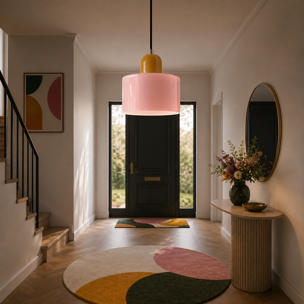 Lampada a sospensione in vetro retrò – lampada di design, illuminazione ambientale