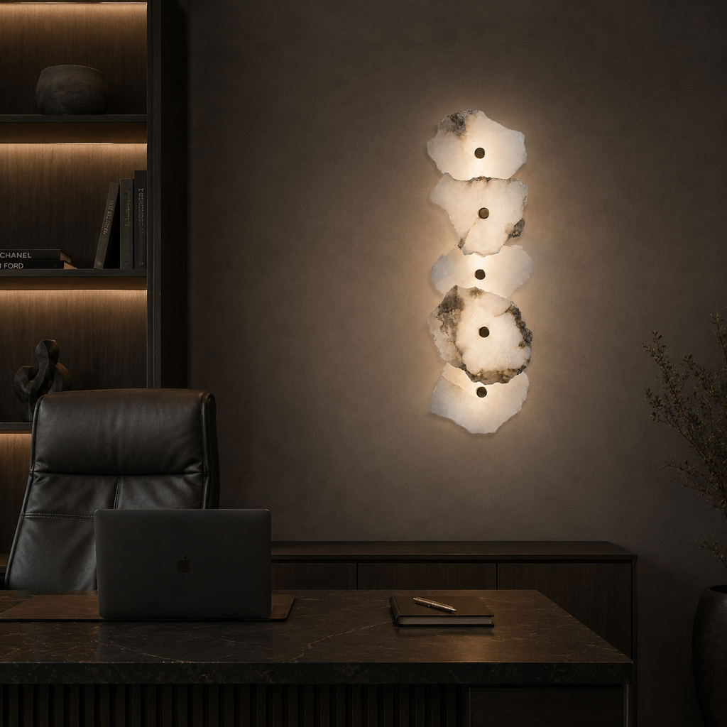 Organic Marble Wall Light – Design Light, Soft Ambient Lighting