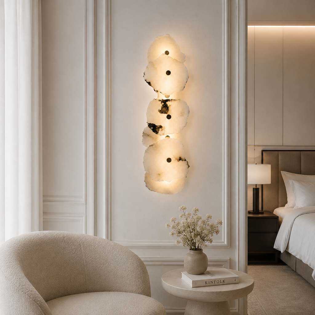 Organic Marble Wall Light – Design Light, Soft Ambient Lighting