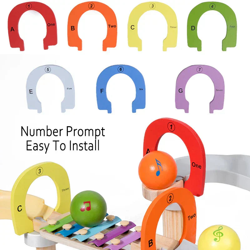 מסלול כדורי מוזיקה™ - מנגינות מונטסורי - צעצועים חושיים