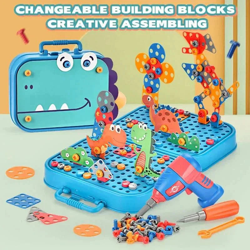 NovaBuild ToolPlay Set For Toddlers Hands On Creativity And Learning 211 Pieces