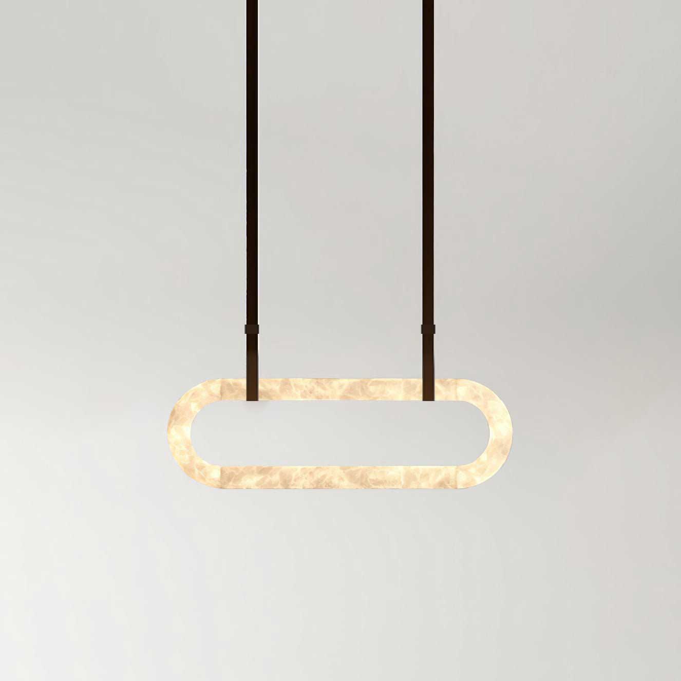 Circle Alabaster Chandelier - Vakkerlight
