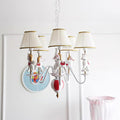 Lustre carrousel Delfio — Disposition à 5 ampoules, diamètre de 67cm, hauteur réglable