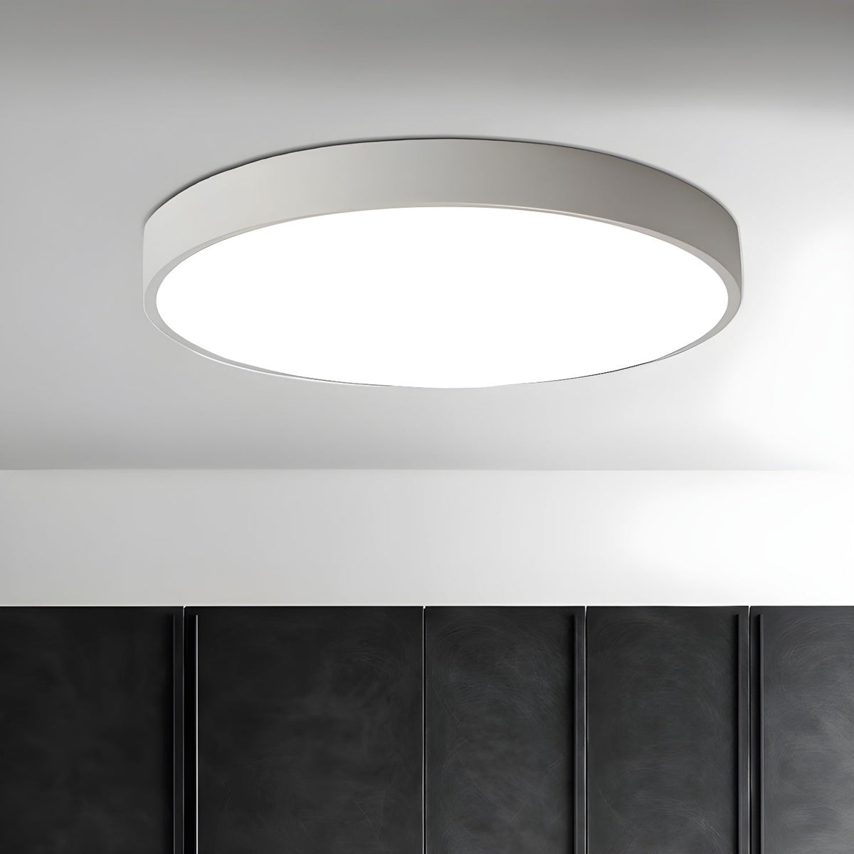 Izoriel schlanke runde Deckenleuchte – modern-minimalistisch, integrierte LED