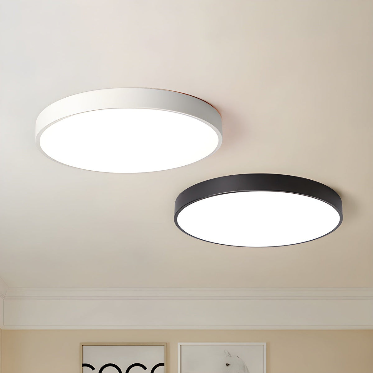 Izoriel schlanke runde Deckenleuchte – modern-minimalistisch, integrierte LED