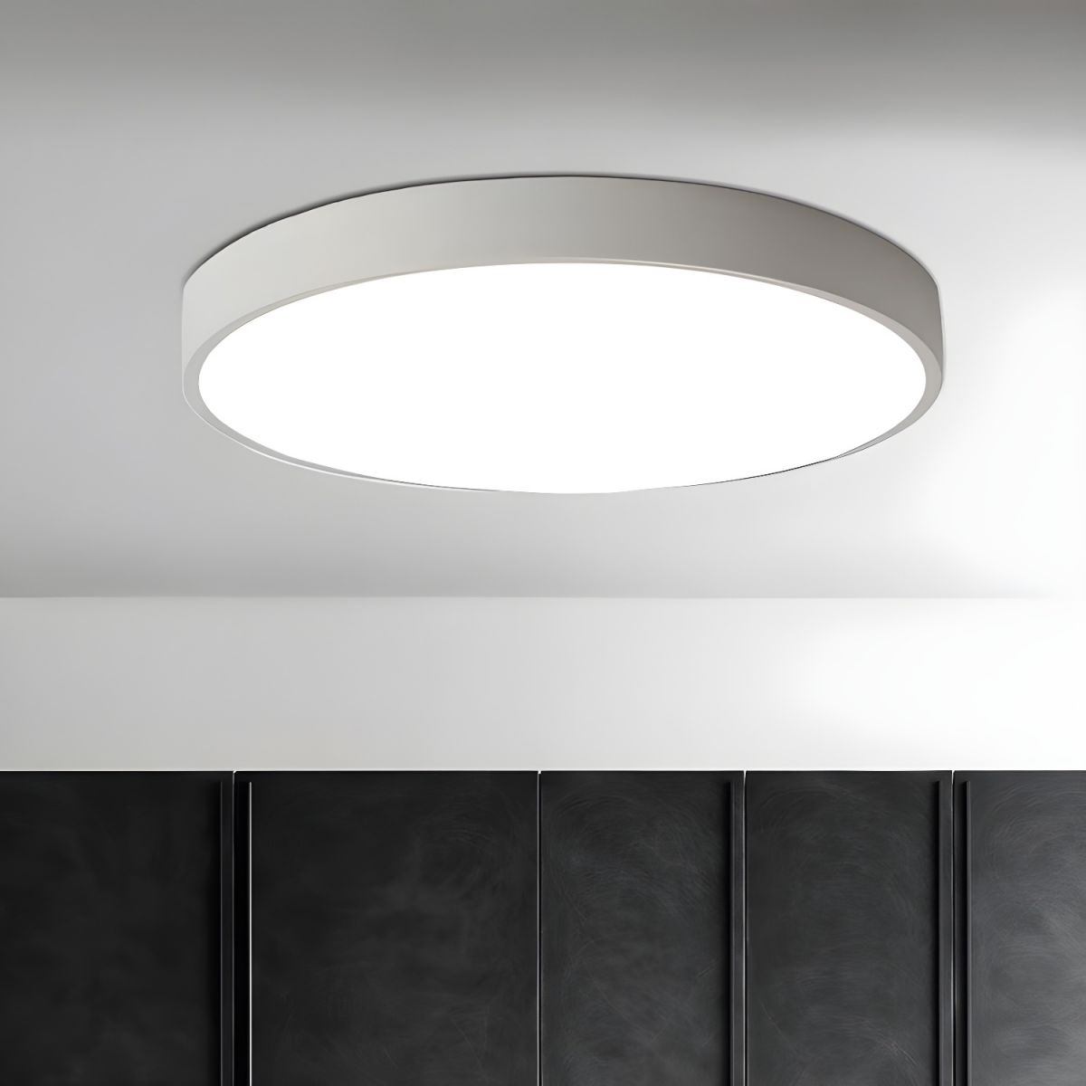 Izoriel schlanke runde Deckenleuchte – modern-minimalistisch, integrierte LED