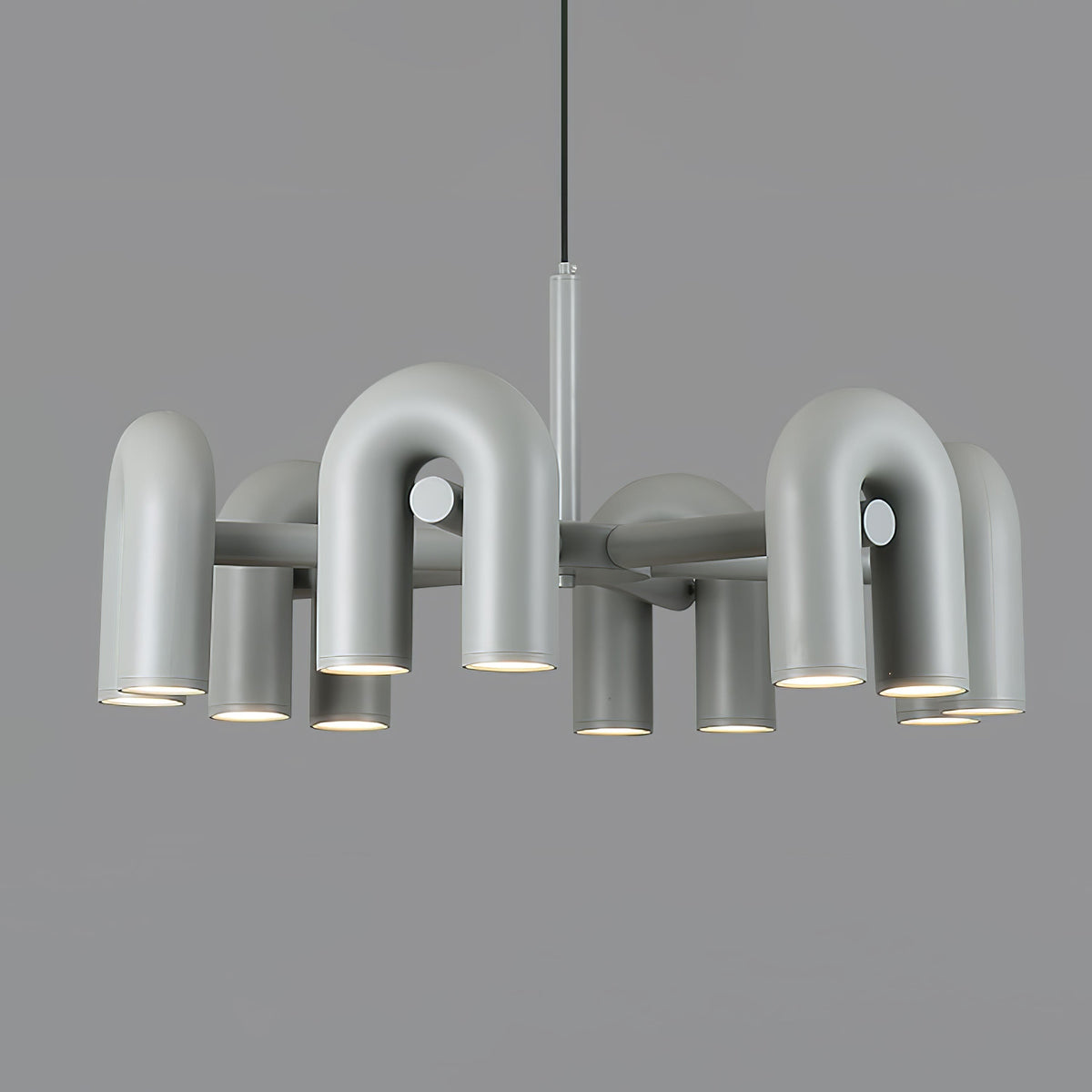 Lampadario Lustra Cirkus a forma di U — 4 luci, diam. 60 x H 37cm