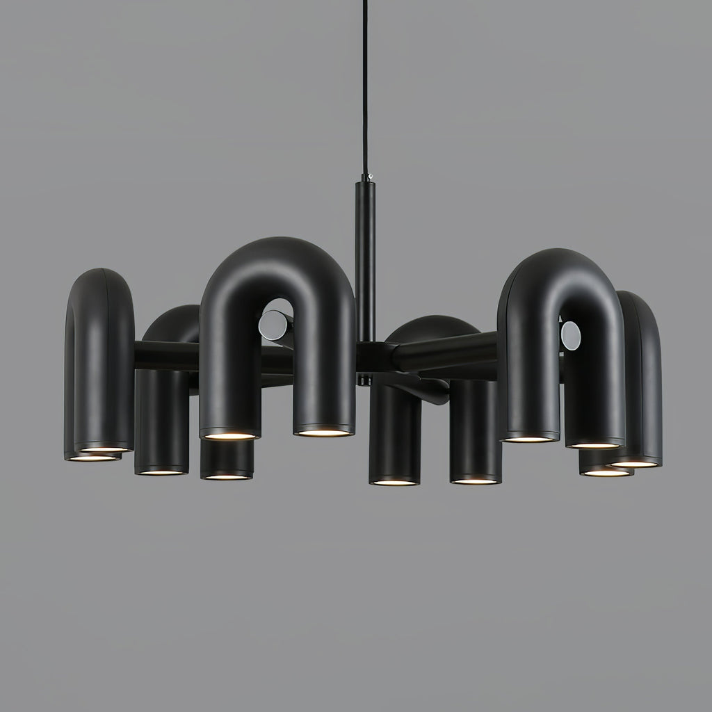 Lampadario Lustra Cirkus a forma di U — 4 luci, diam. 60 x H 37cm