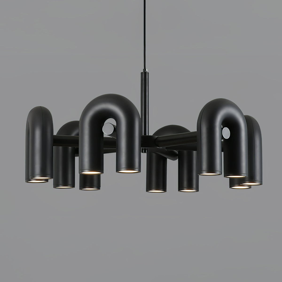 Lampadario Lustra Cirkus a forma di U — 4 luci, diam. 60 x H 37cm