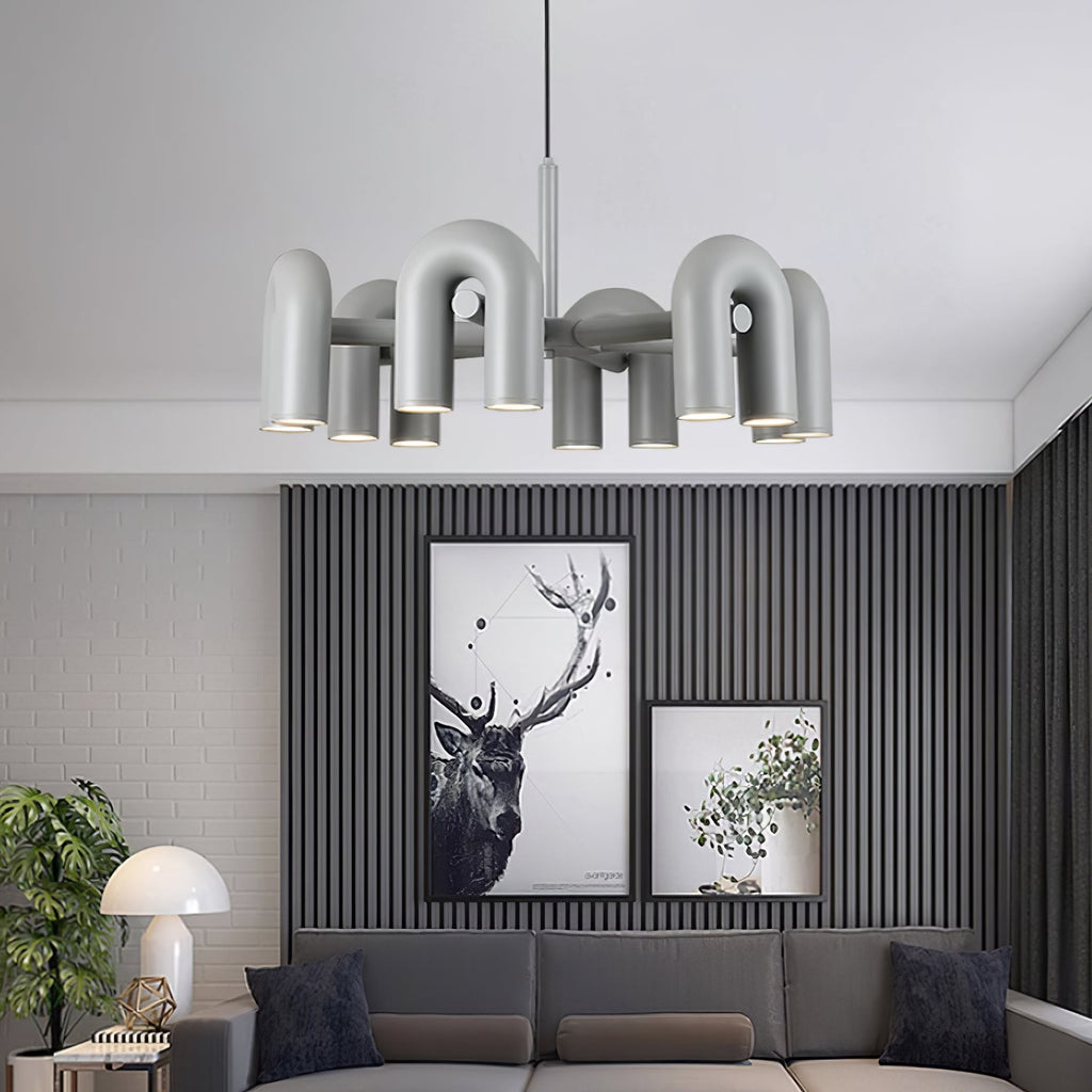 Cirkus Chandelier — Adjustable U-Shape Lighting Modules