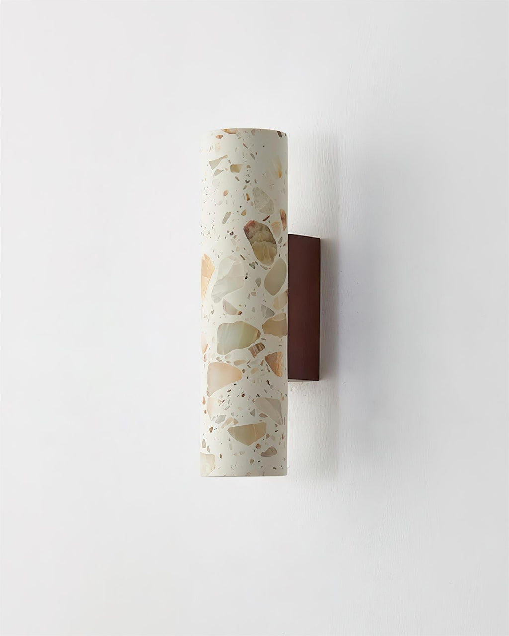 Fioren Terrazzo Wall Lamp — Hardwired Beige Walnut & Wood
