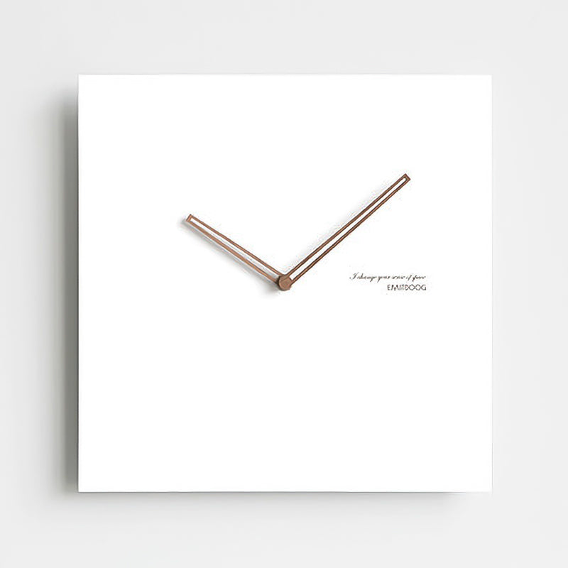 Reloj de Pared Cuadrángulo Blanco Serie