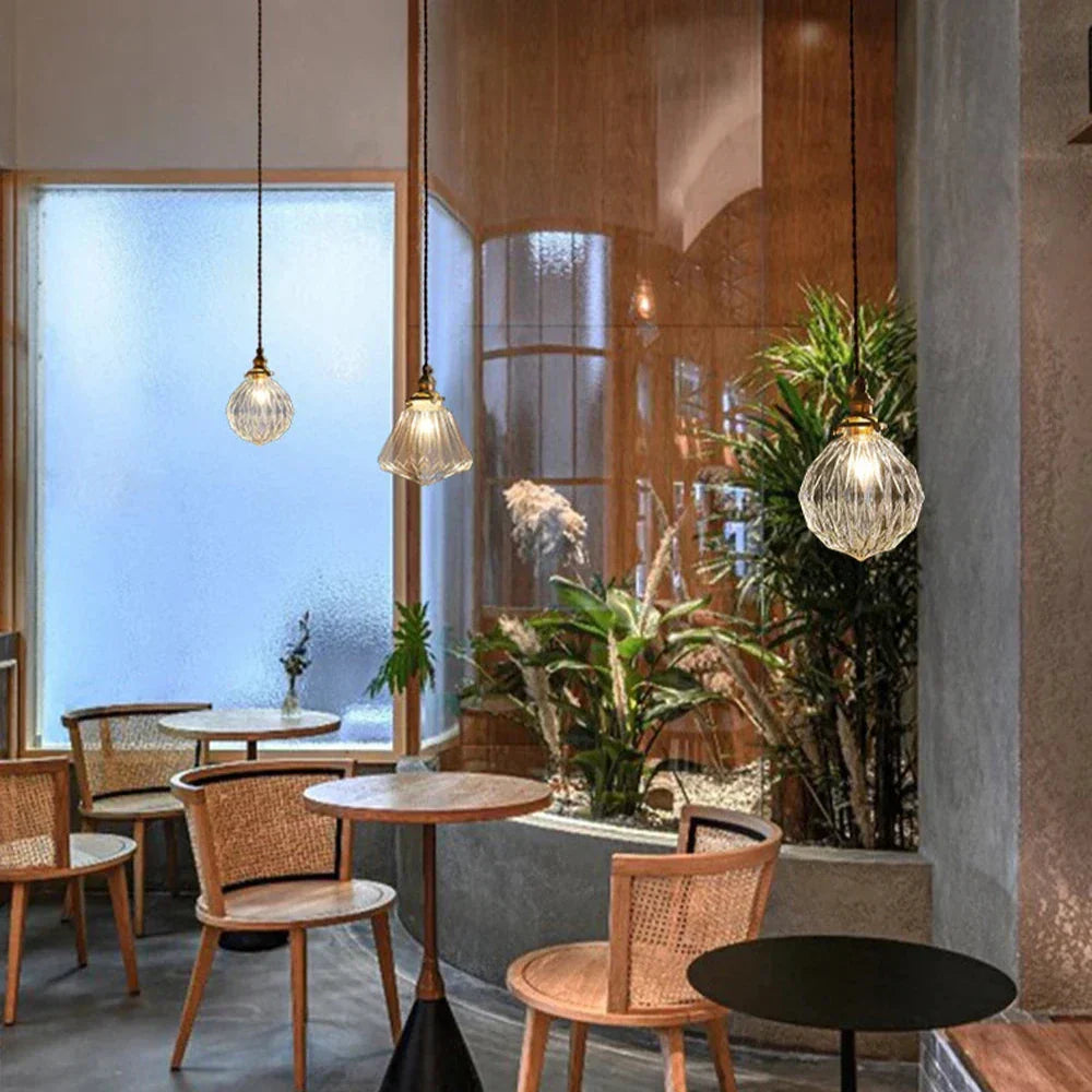 Arvenia Nordic Klar Glass LED Hengelampe for Moderne Spisestue