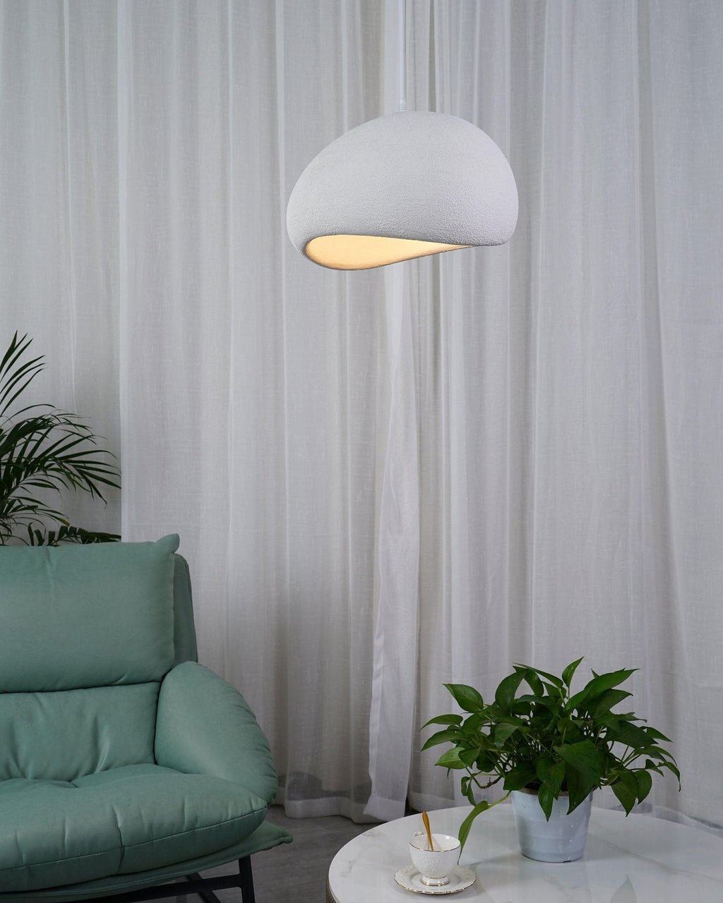 Aethera Cloud-pendellampa — skulptural sfärdesign