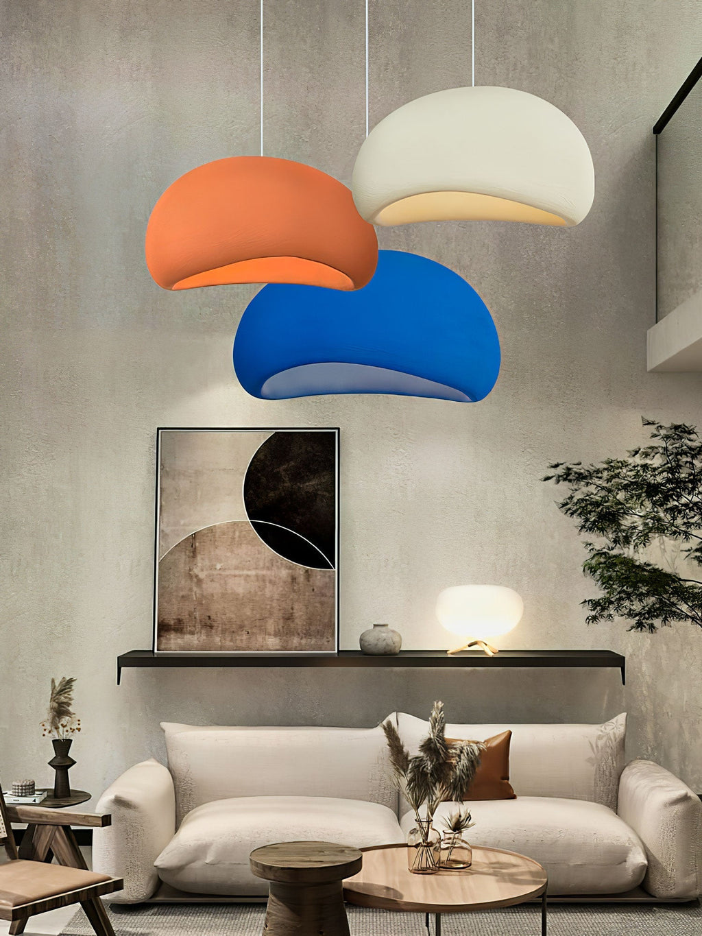Aethera Cloud-pendellampa — skulptural sfärdesign