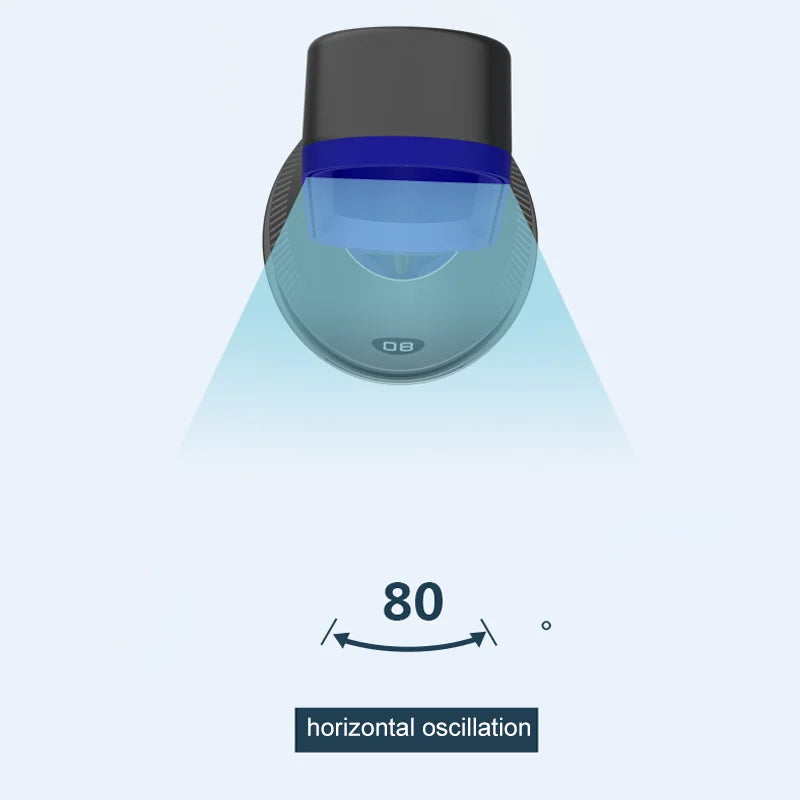 Légcsatorna nélküli 2 az 1-ben térfűtő és ventilátor - 80°-os oszcilláció - Távirányító - Időzítő