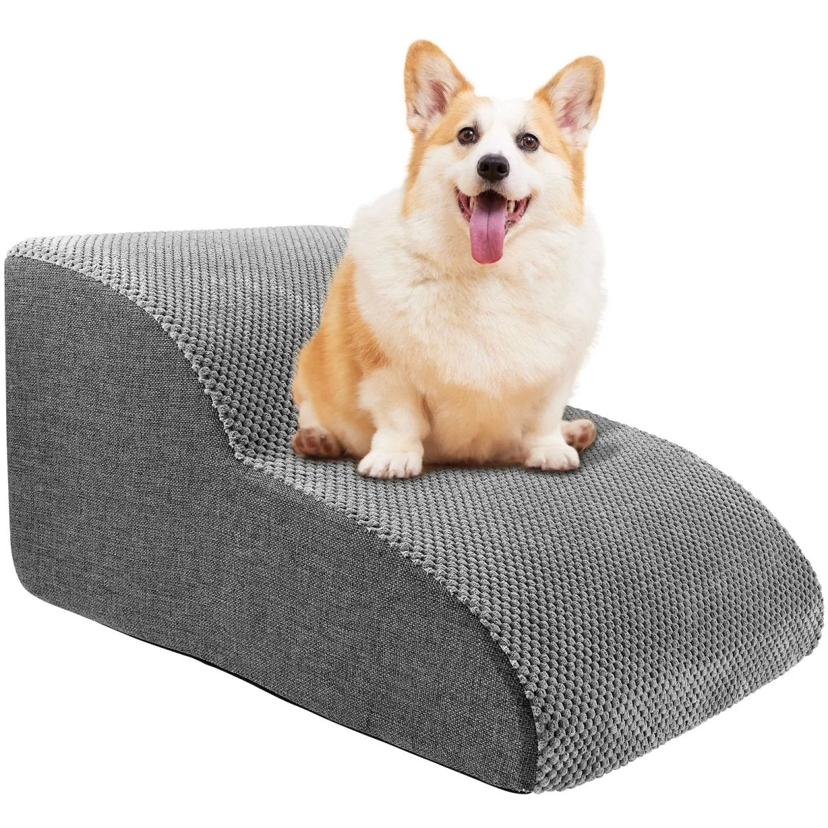 Soft Foam Dog Stairs with Joint-Friendly Design & Non-Slip Base