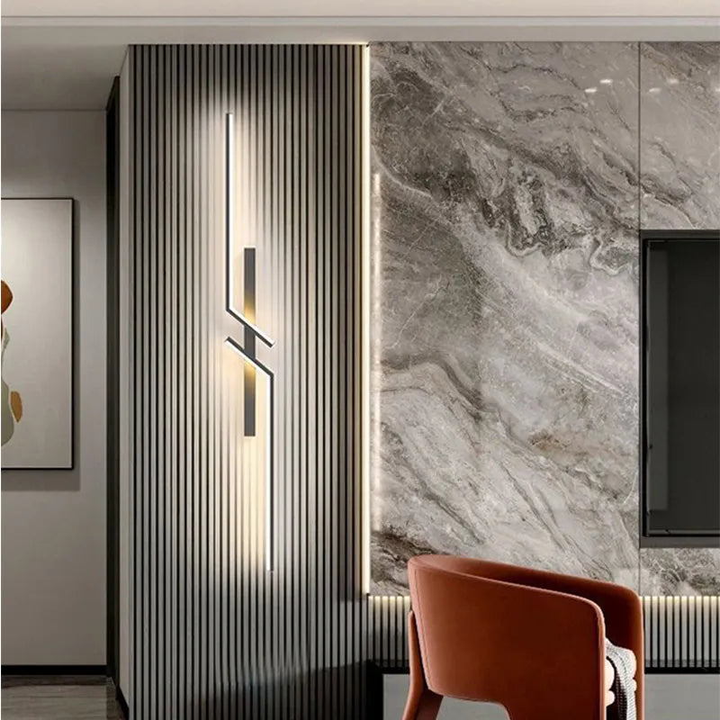 Modern LED Wall Sconce With Vertical Architectural Accent | Orntli