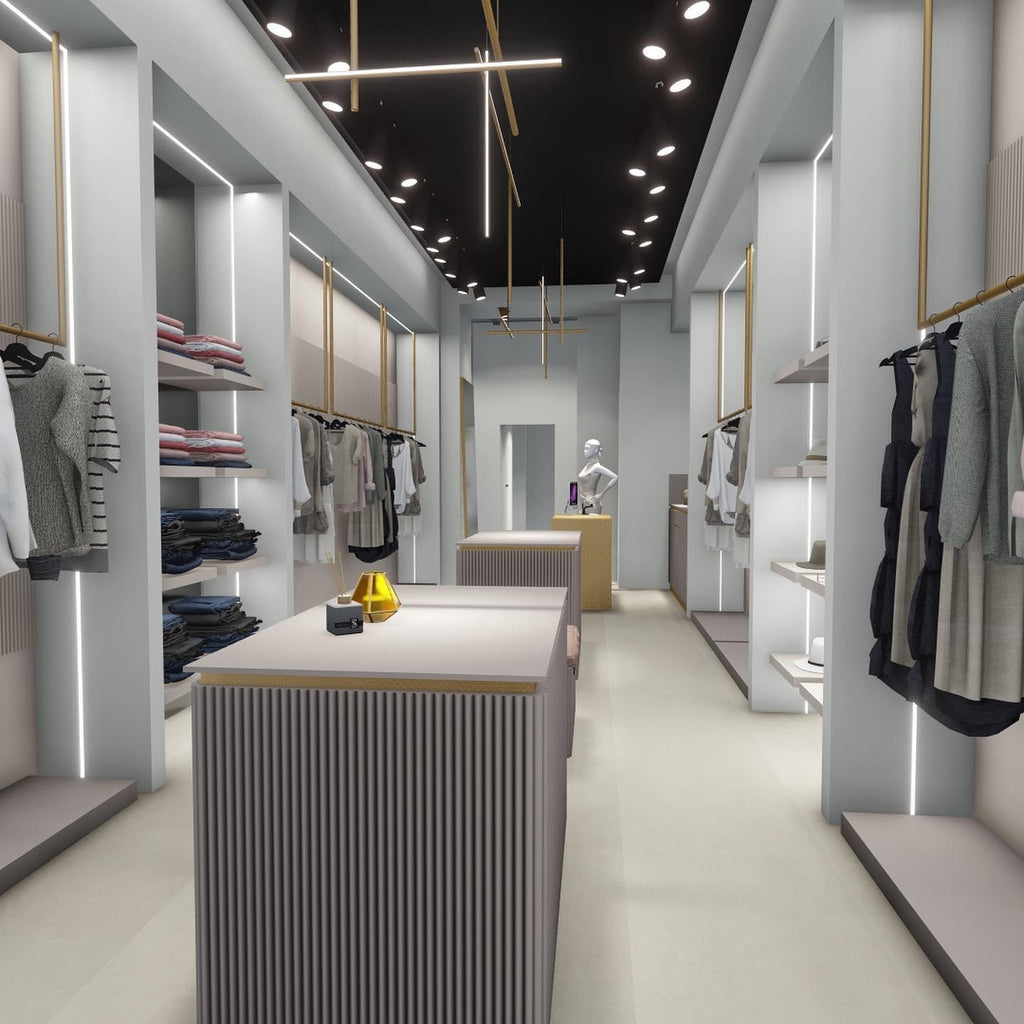 Gridline Doğrusal Avize — Modüler Izgara