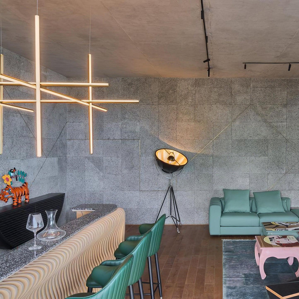 Gridline Doğrusal Avize — Modüler Izgara