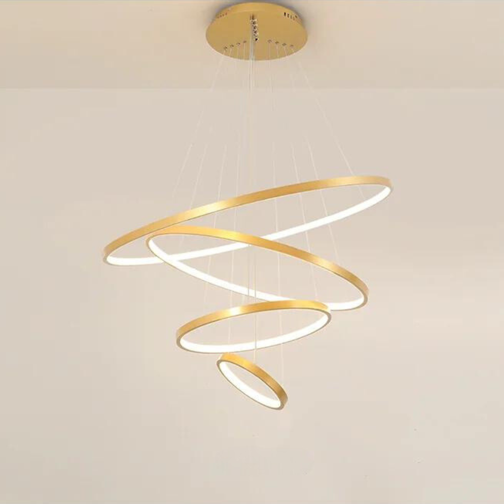 Lampadario moderno a LED a forma di anello