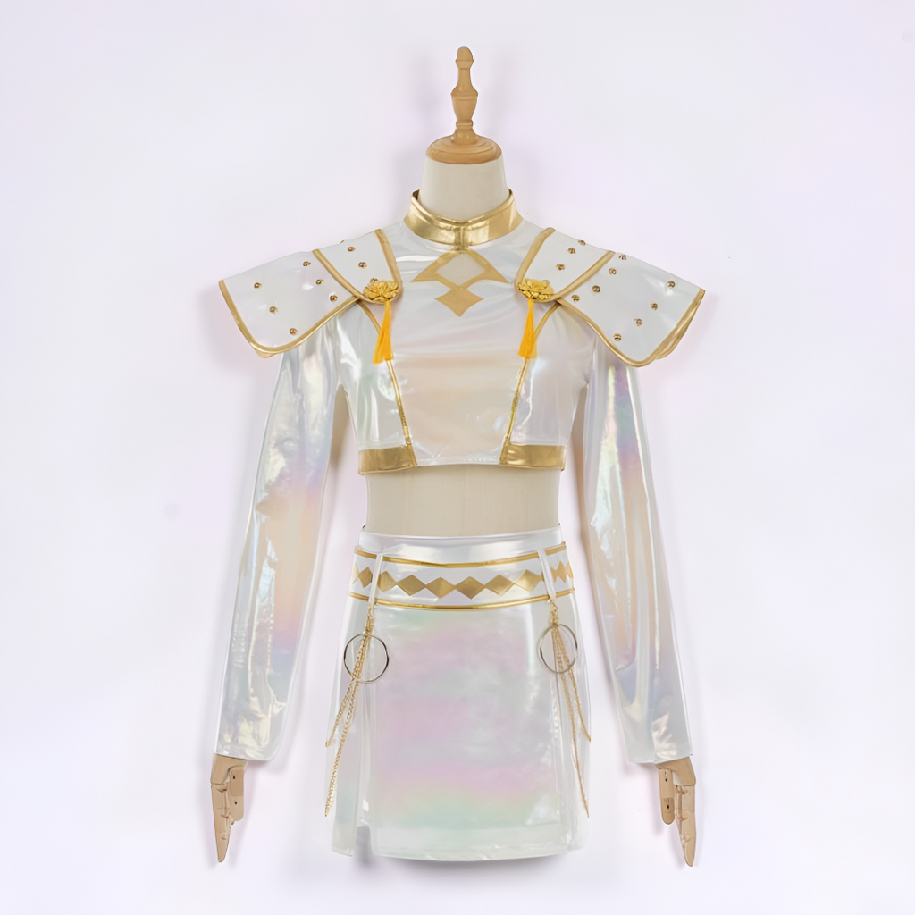Holografisches Bühnenauftritt-Outfit-Set
