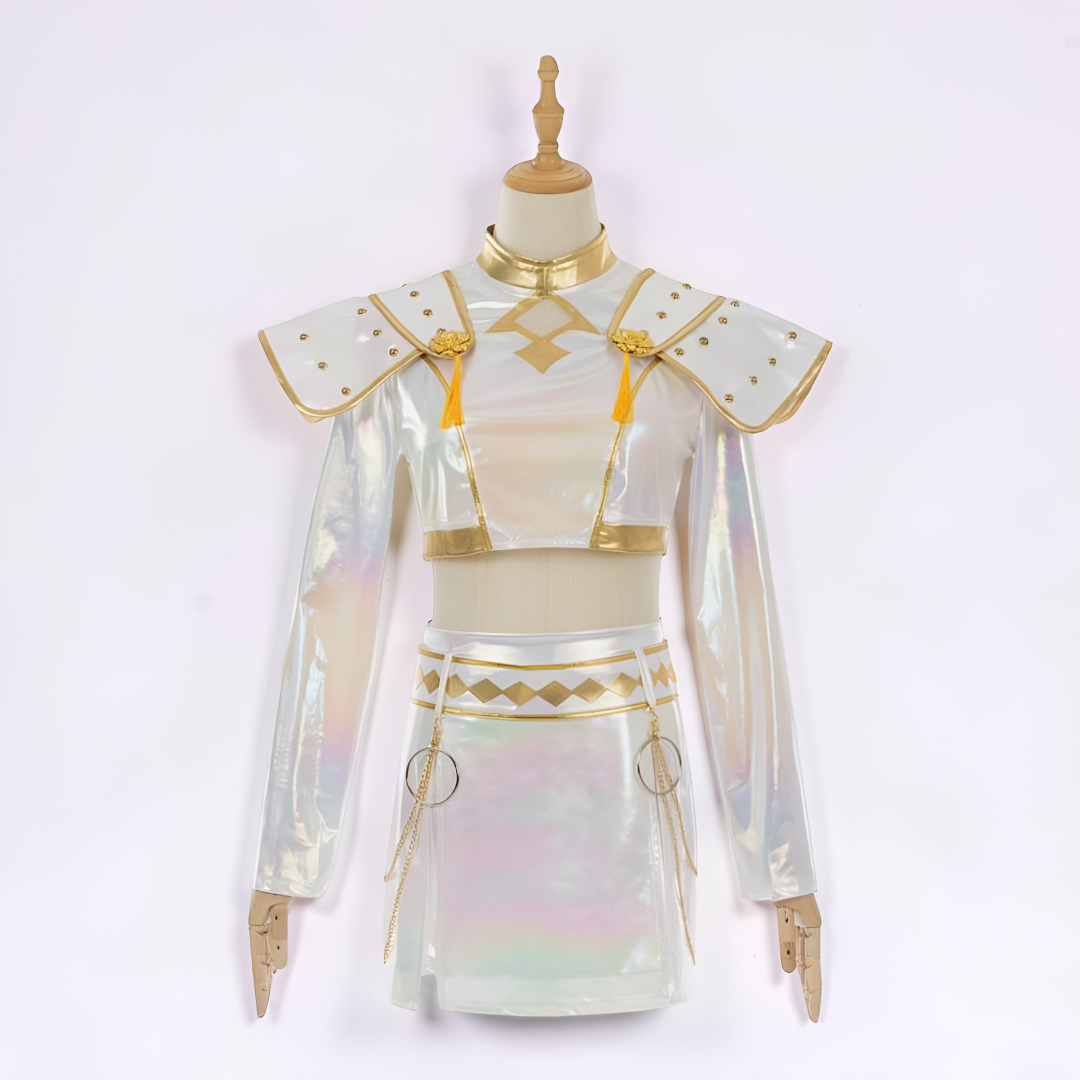 Holografisches Bühnenauftritt-Outfit-Set