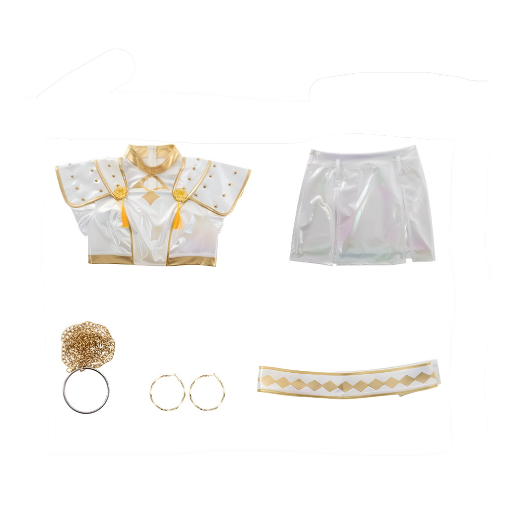 Holografisches Bühnenauftritt-Outfit-Set