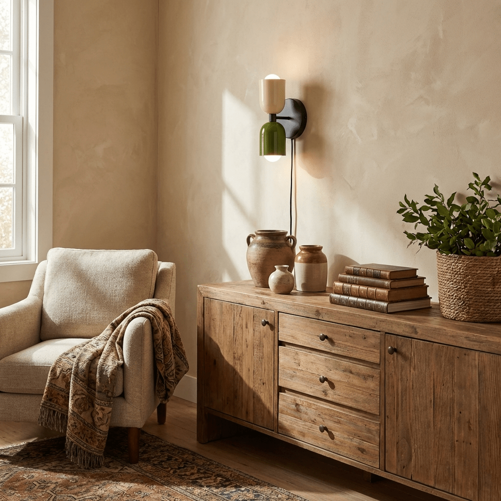 Nástěnné svítidlo Couleur Double Plug In — svítí nahoru i dolů, vodorovná nebo svislá montáž