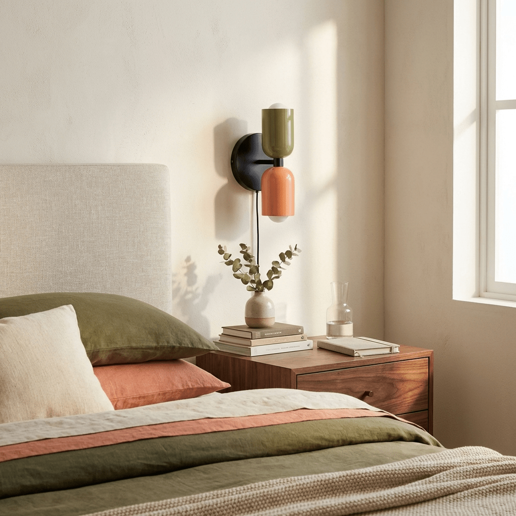 Nástěnné svítidlo Couleur Double Plug In — svítí nahoru i dolů, vodorovná nebo svislá montáž
