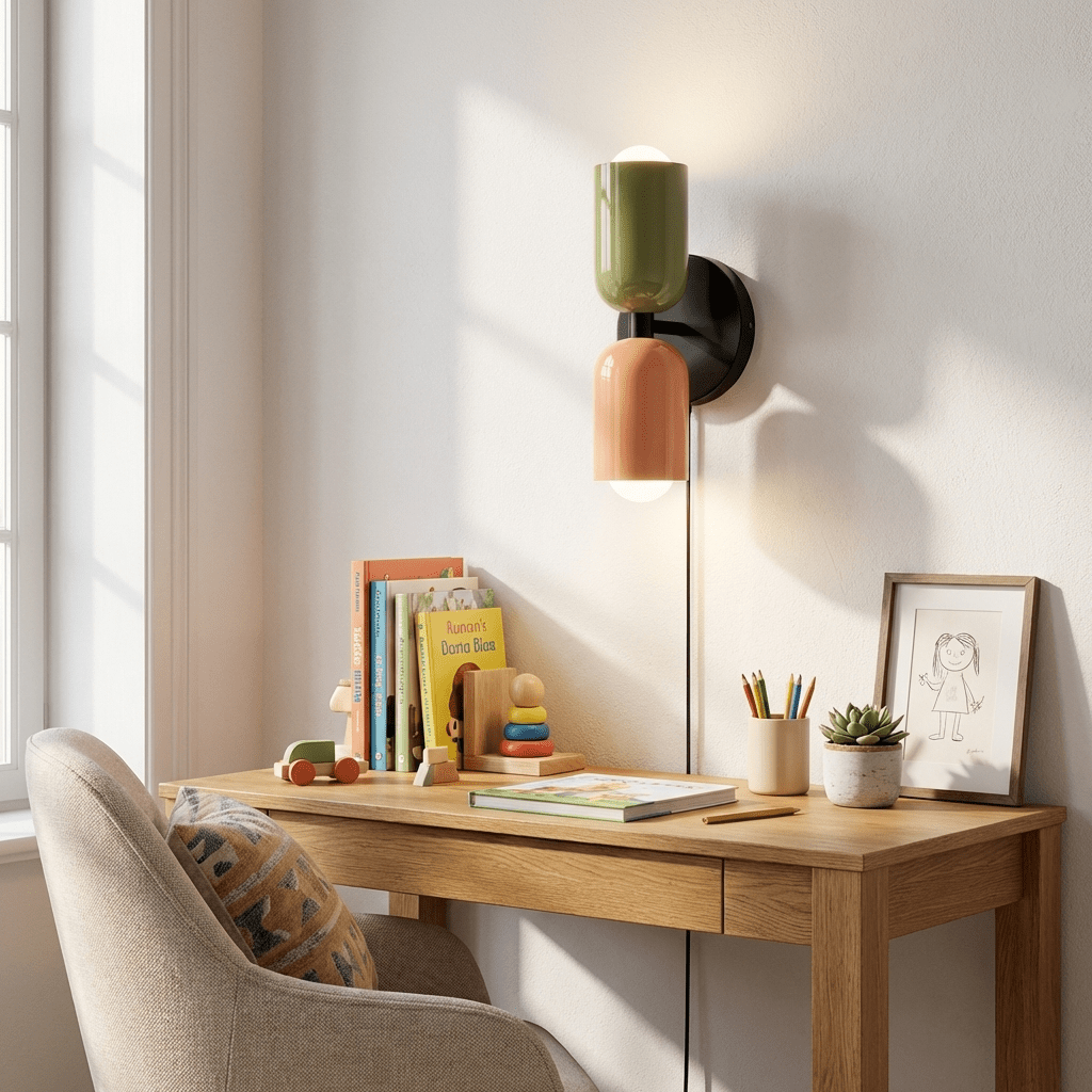 Nástěnné svítidlo Couleur Double Plug In — svítí nahoru i dolů, vodorovná nebo svislá montáž
