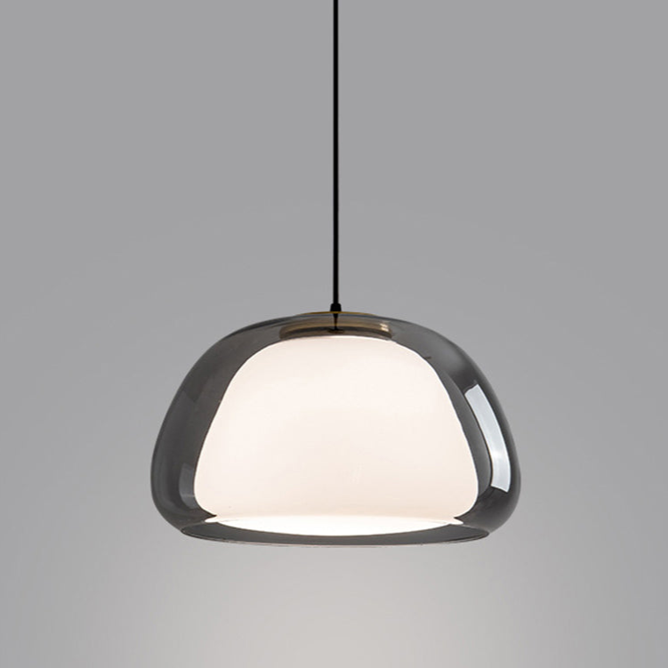 Aurora Milk Glass Pendant Light Modern Hanging Lamp